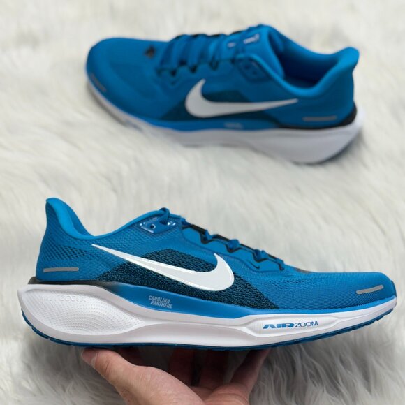 Nike Air Zoom Pegasus 41 Carolina Panthers Mens Running FZ5091-400 NEW Size 10.5 - Picture 1 of 6